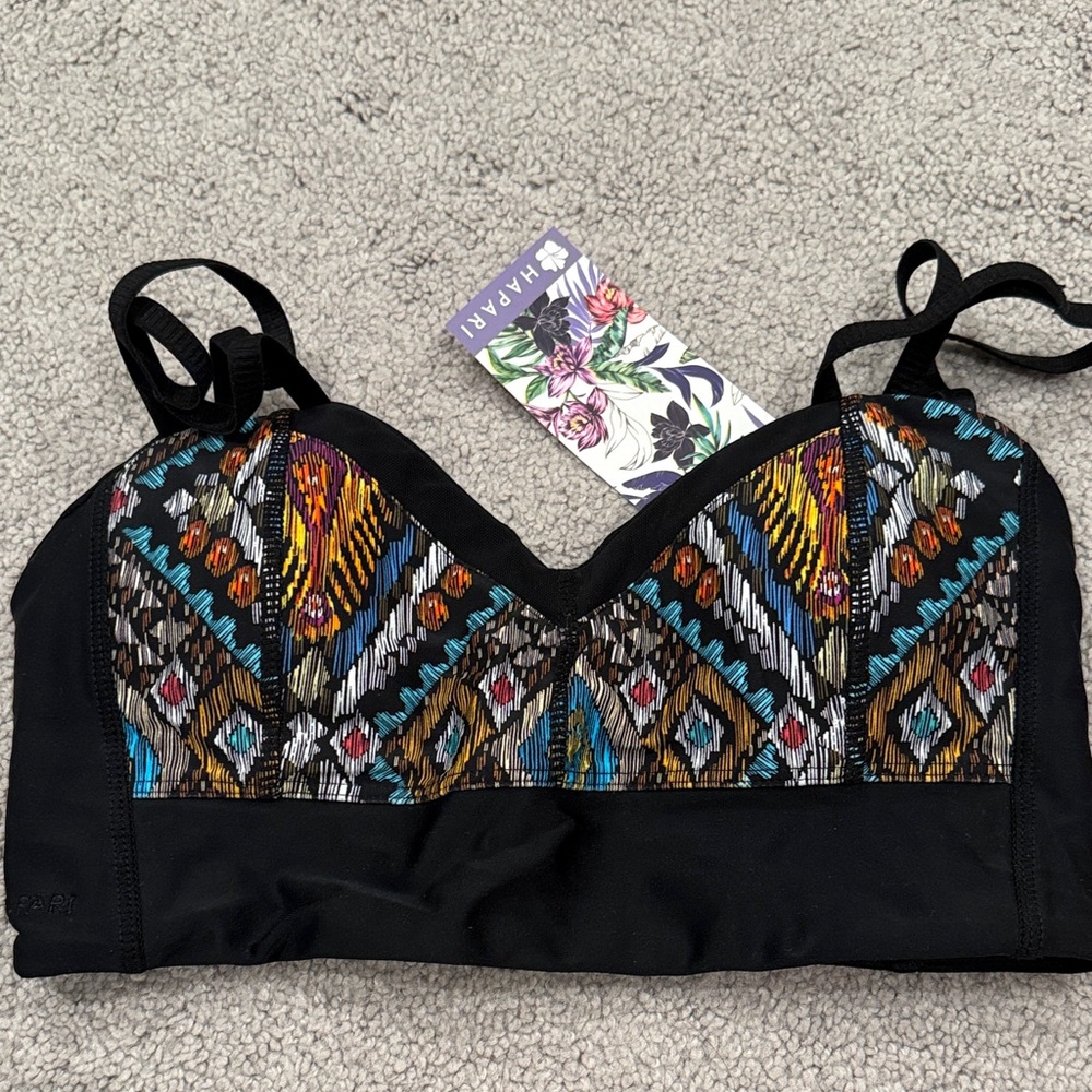 Hapari Black swim top